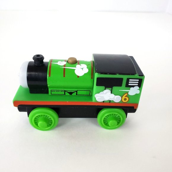 Roll N' Whistle Percy #6 Thomas & Friends Take Along Wooden Railway Train BDG13 - Picture 5 of 6